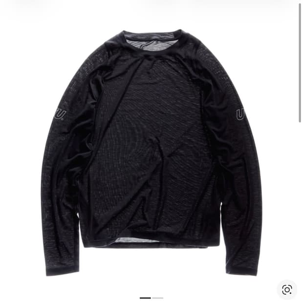 [XL] UVU 롱슬리브 러닝 탑 블랙 새상품