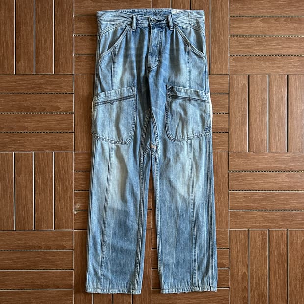 Diesel flagix cargo denim pants