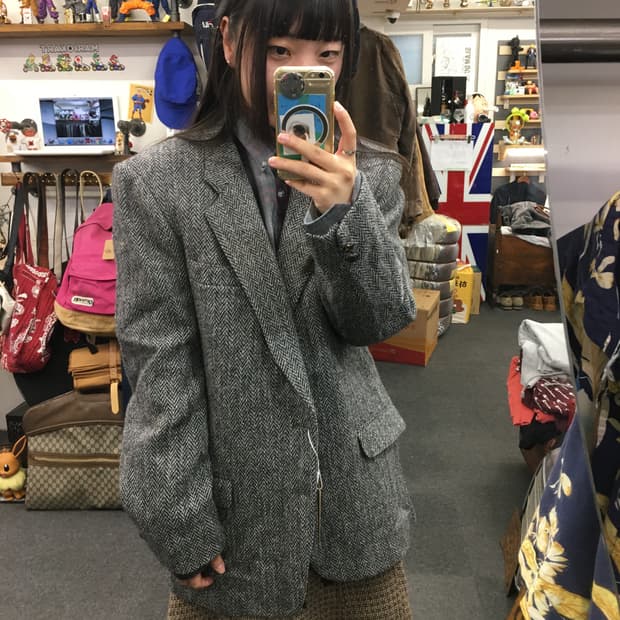 해리스 트위드 자켓