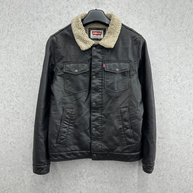 95 리바이스 남자 에코레더 쉐르파 트러커 자켓