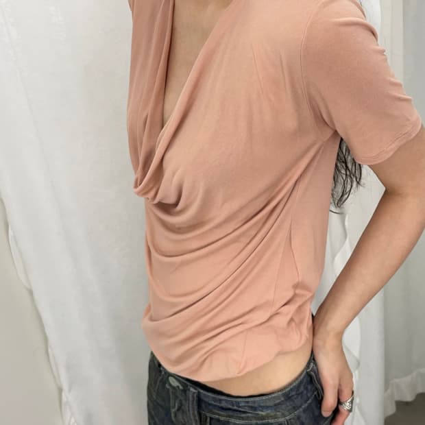 STELLA McCARTNEY 드레이프 티셔츠