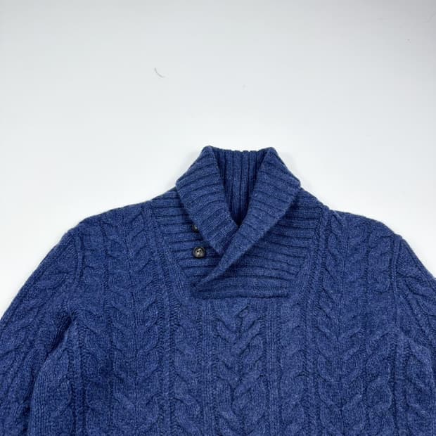 폴로 랄프로렌 클래식 네이비 숄카라 니트 (M)