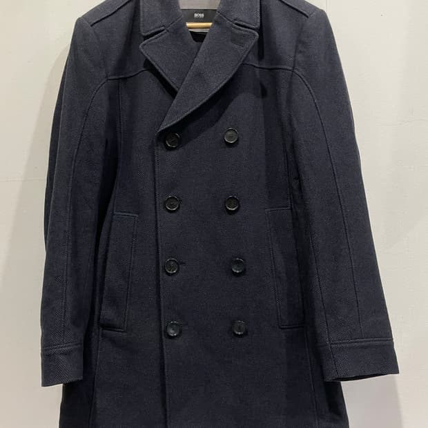 HUGO BOSS 남성 피코트 네이비 46