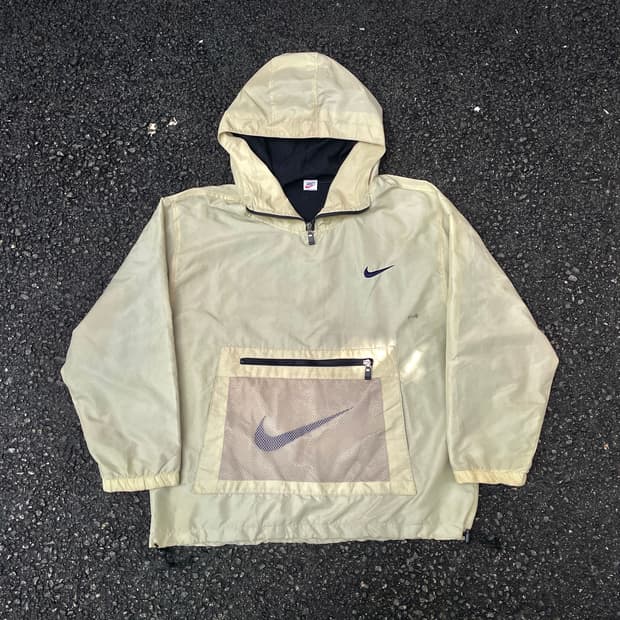 90s NIKE USA 대대장 아노락 바람막이 올드스쿨 트랙자켓 XL