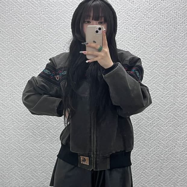 칼하트 아즈텍 J78 보헤미안 에스닉 액티브 자켓 L C10483