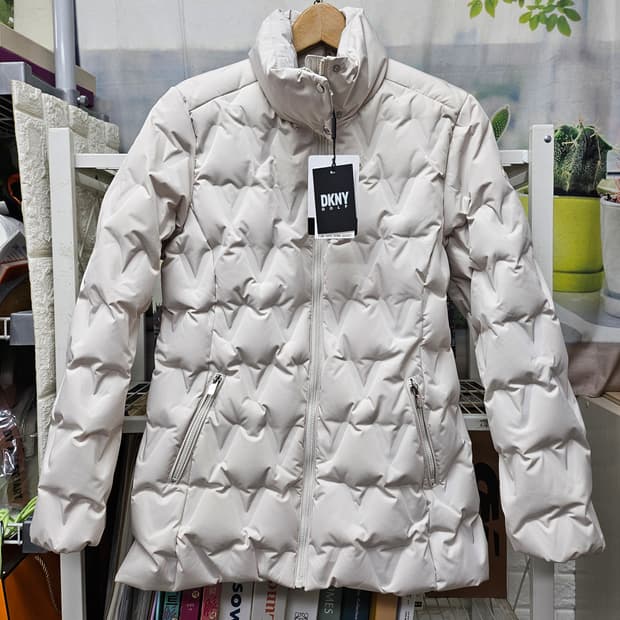 DKNY 여성골프패딩 100 L 퀼팅 다운패딩 AD18