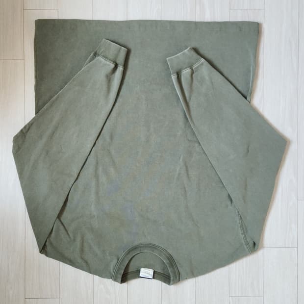 아웃스탠딩 빈티지 워싱 롱슬리브 올리브