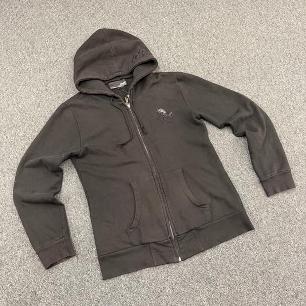 OS)Hiromu takaha 빈티지 스컬 포인트 후드집업