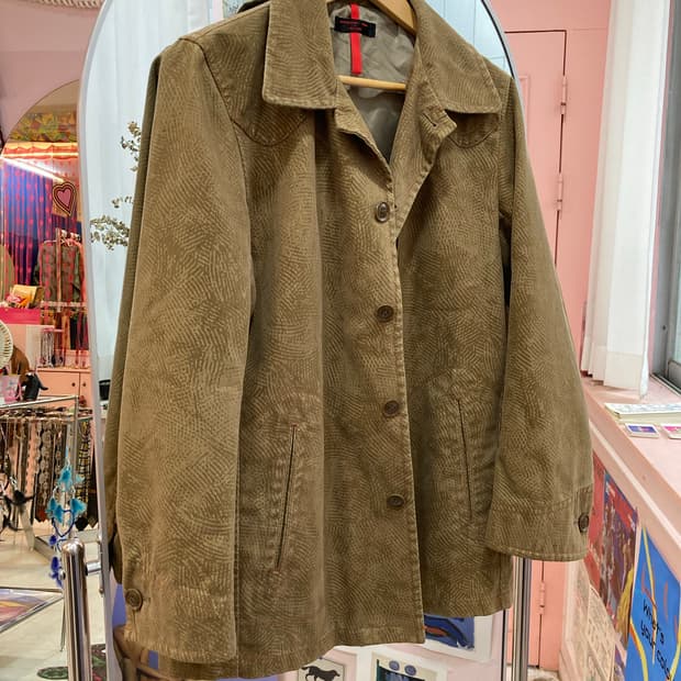 빈티지 브라운 패턴 자켓 (핏 진짜 예뿜😎)