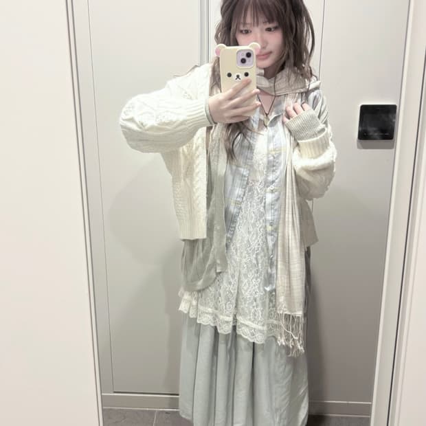 빈티지 아이시 민트코어 너드 모리 코디 세트 모리걸 하구미 사와코