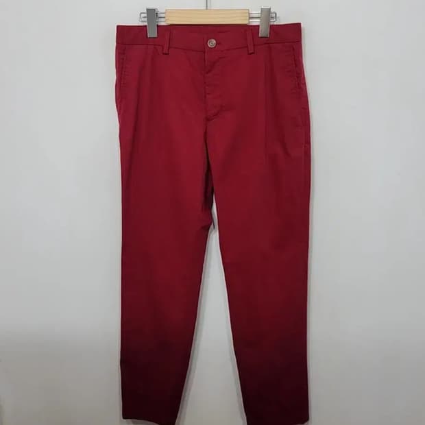 (32) 빈폴 면바지 빨강 치노팬츠 캐주얼 코튼팬츠 