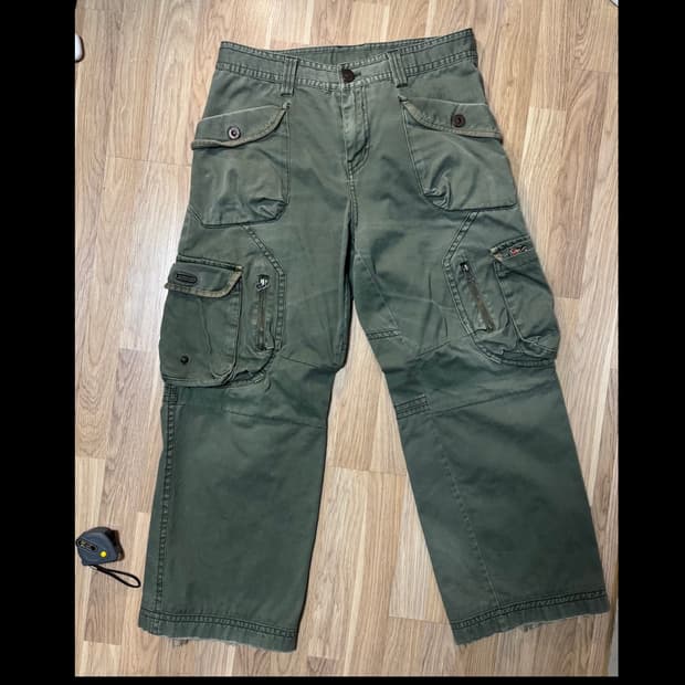 빈티지 카고 포켓 팬츠