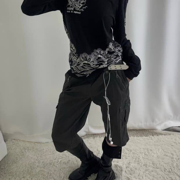 애쉬그레이 쉐도우 레이드 카고 버뮤다팬츠