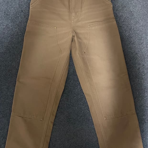 칼하트윕 wip 더블니 에이지드 캔버스 피넛