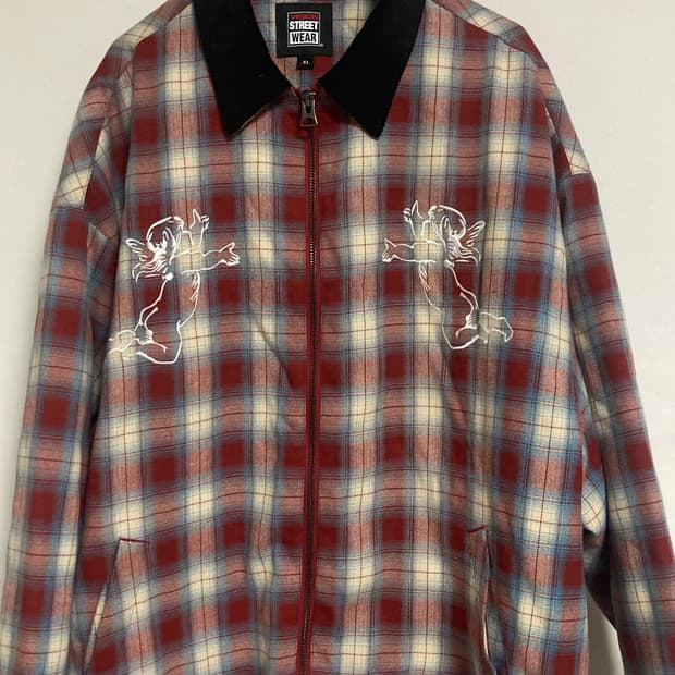 VISION STREET WEAR 체크 셔츠 자켓 XL