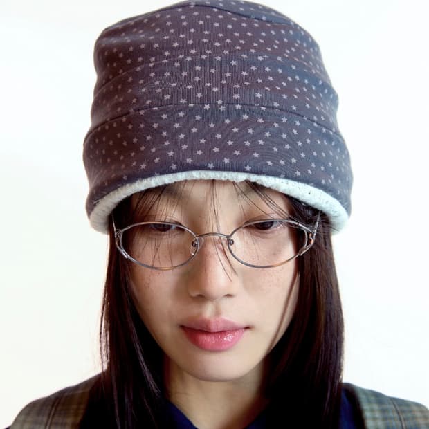 코이세이오 러프 스타 리버시블 비니 아이보리 coyseio 서지수