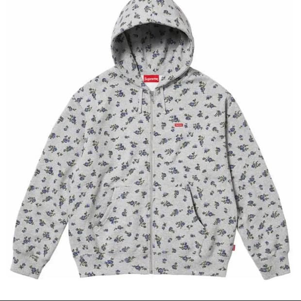 슈프림 플라워 스몰 박스 후드집업
