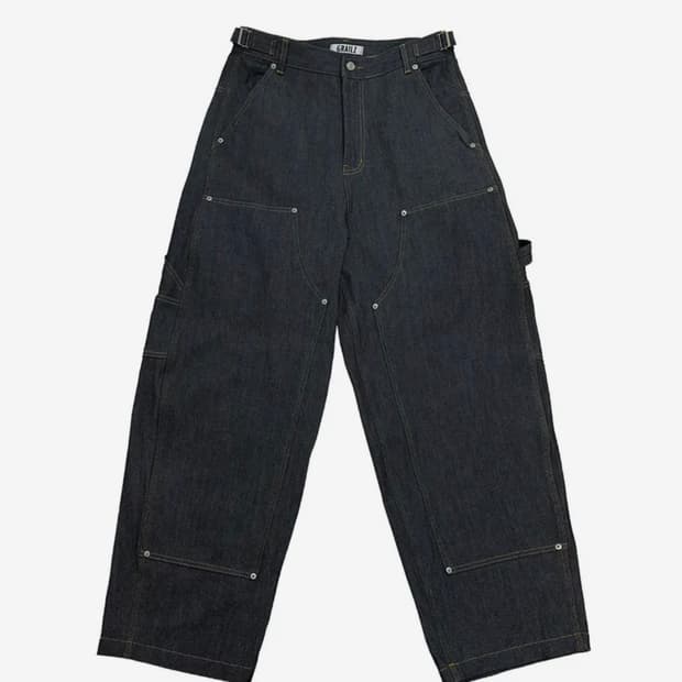 그레일즈x코인서울 카펜터 로우 데님팬츠 인디고