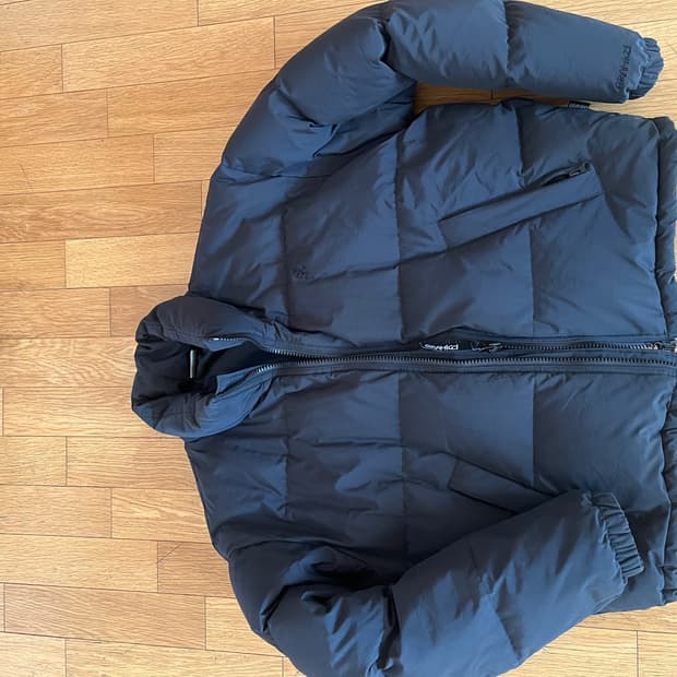 그라미치 눕시 다운 패딩 블랙 라지 아메카지