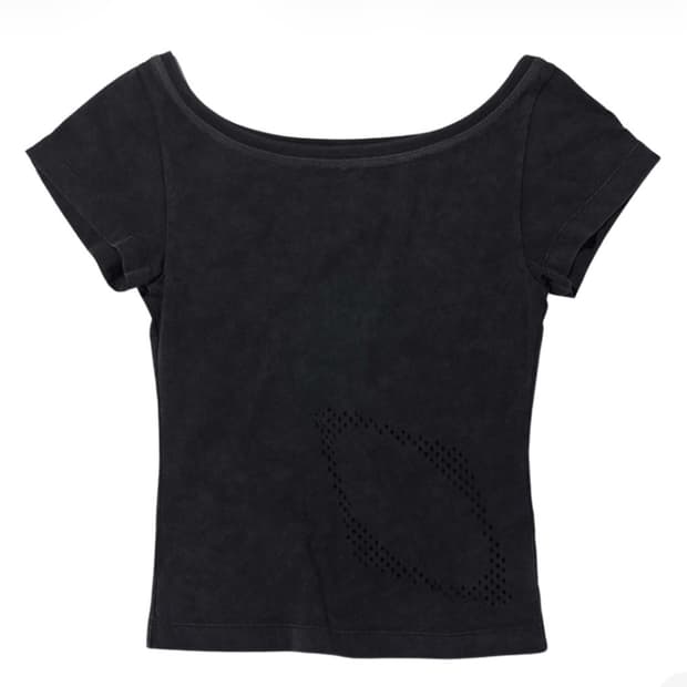 미스치프 원숄더 반팔티