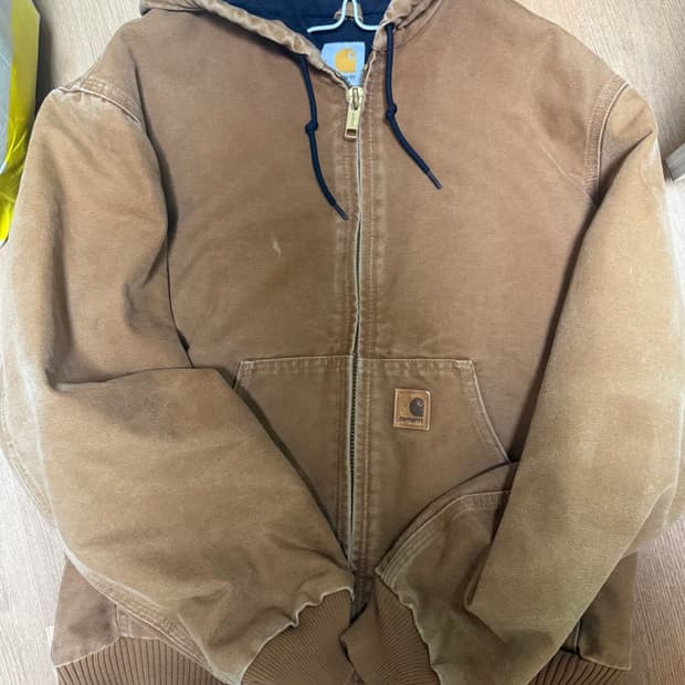 칼하트 j130brn 덕 액티브 후드 자켓 팔아용