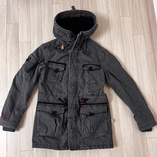 khujo  쿠조 워시드 밀리터리 멀티 포켓 자켓