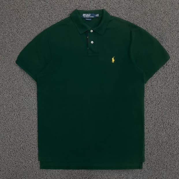 Polo  폴로 랄프로렌 자수로고  그린 반팔 카라티