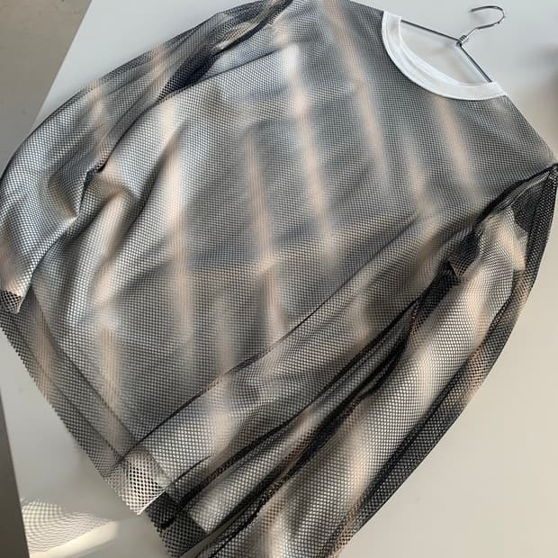 Perverze 퍼버즈 리버서블 컷아웃 메쉬 롱슬리브