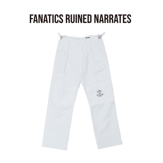 [48]라프시몬스 19AW 패널링 팬츠 화이트