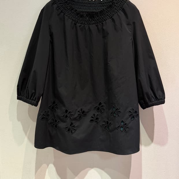 Sonia Rykiel Black Embroidered Blouse