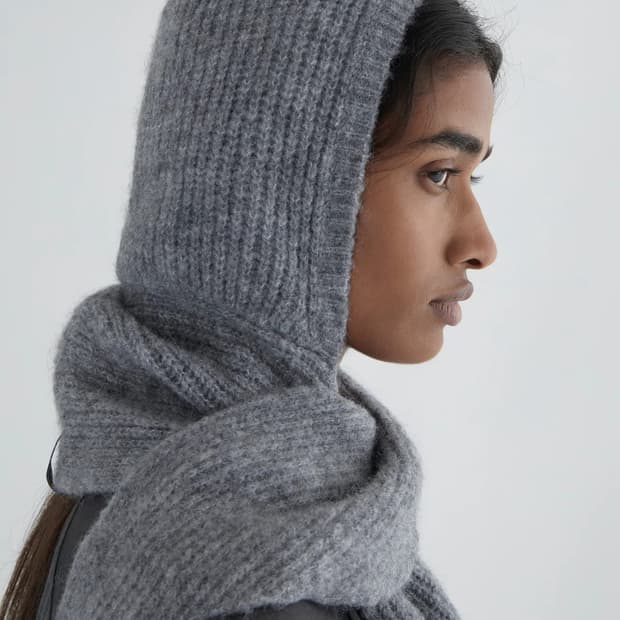 팔로마울 No 1787 CouCou 니트 스카프 /라이트그레이