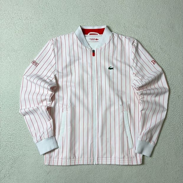 라코스테 노박 조코비치 세레모니 스트라이프 블루종 자켓 PN7440