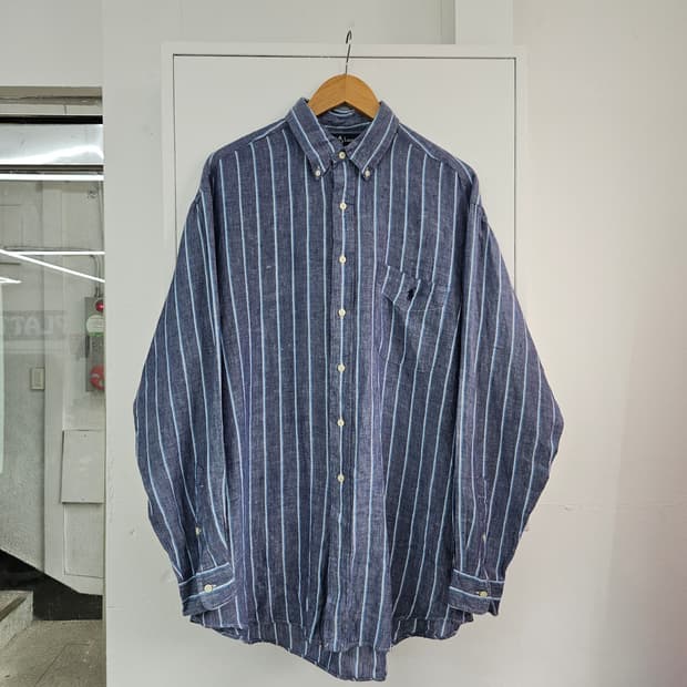 1990's 폴로 랄프로렌 빅셔츠 린넨 M 