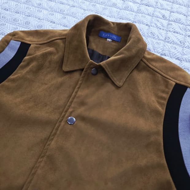 랑방 LANVIN 한섬 남성 스웨이드 자켓100