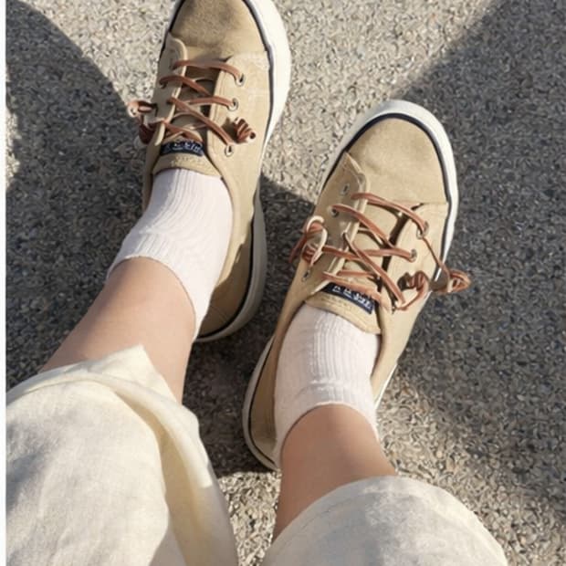 Y2K Sperry 스페리 Crest Vibe 린넨 스니커즈 보트슈즈🤎