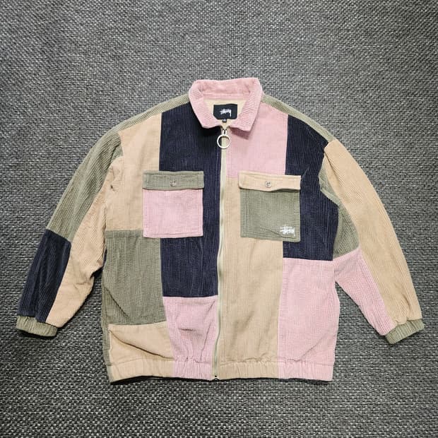 스투시 코듀로이 패치워크 자켓  S사이즈
