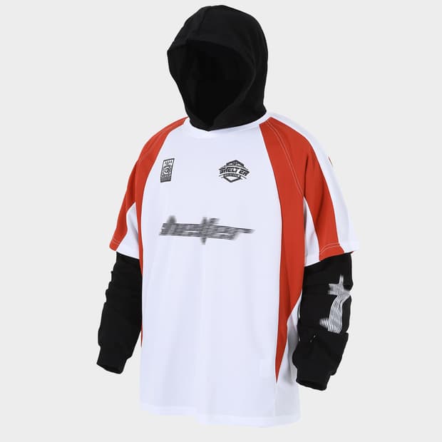 로어링라드 레이어드 후드 티셔츠 L