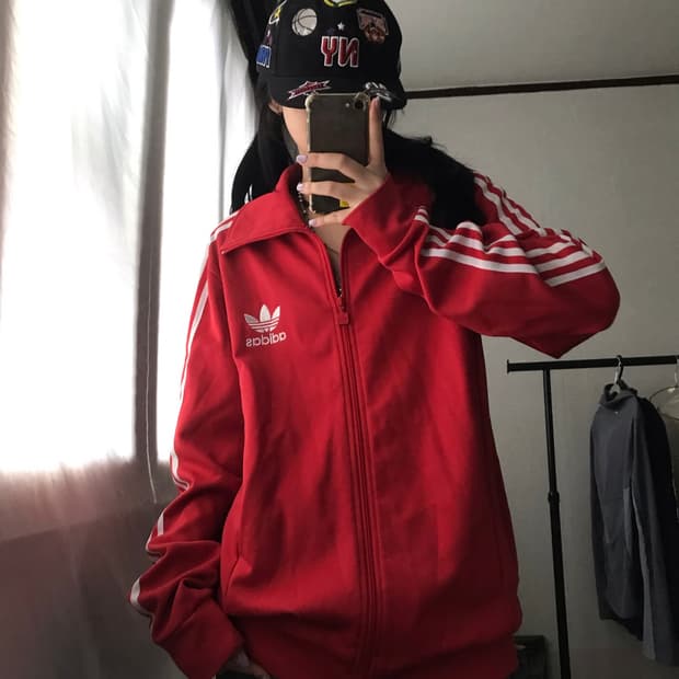 아디다스 레드 유로파 져지