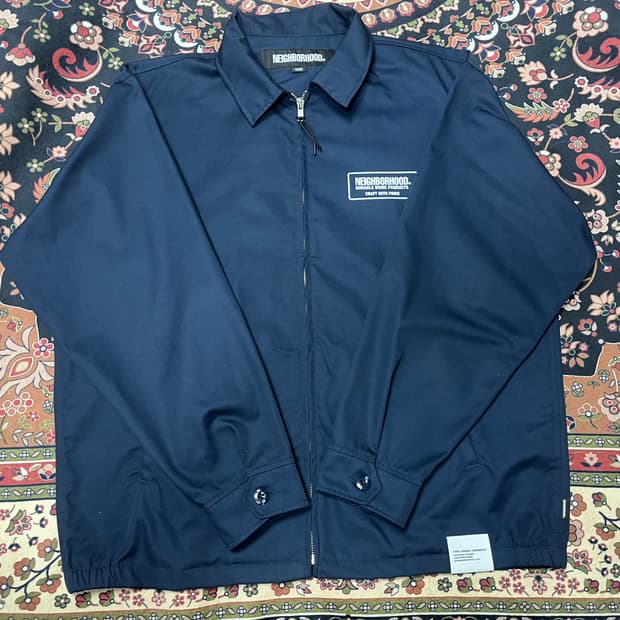 [L] 네이버후드 23ss 네이비 워크자켓