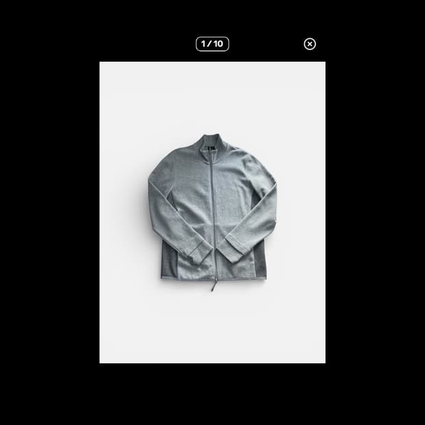 AIX 아르마니 익스체인지 그레이 코튼 집업 자켓 M