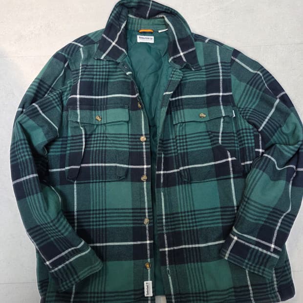 Timberland 체크 셔츠 자켓