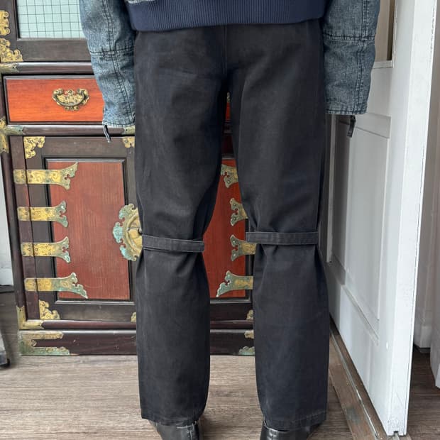 헬무트 랭 1996 본디지 스트랩 팬츠