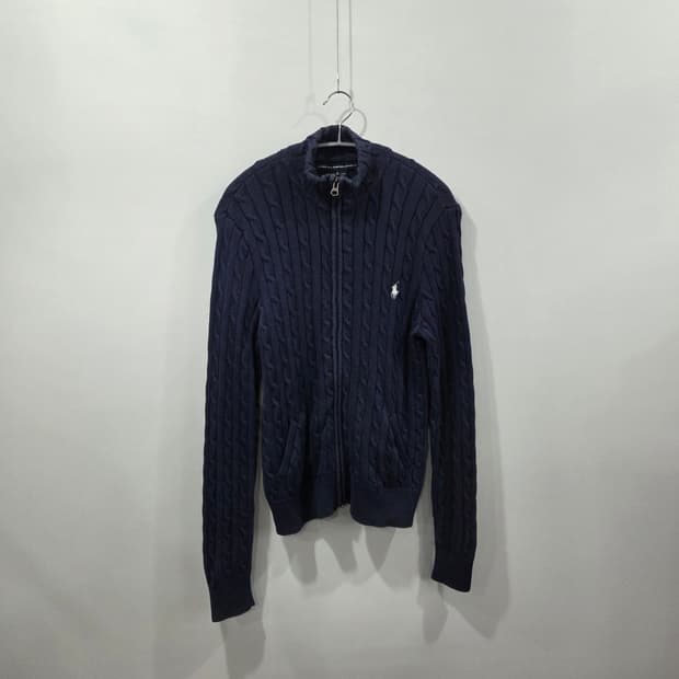 폴로랄프로렌 스포츠 우먼 케이블 니트 집업 XL