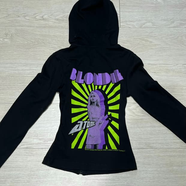 Sourpuss 블론디 밴드 레트로 후드집업