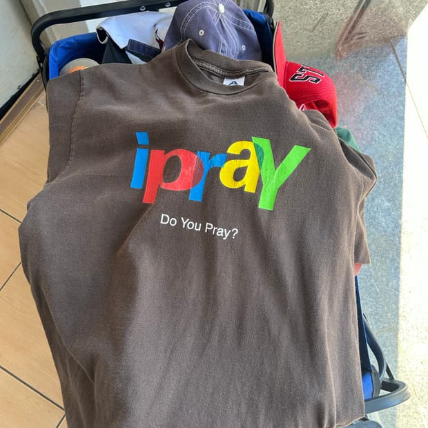 00‘s I pray 이베이 패러디티셔츠