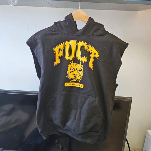FUCT 퍽트 슬리브리스 후디 L