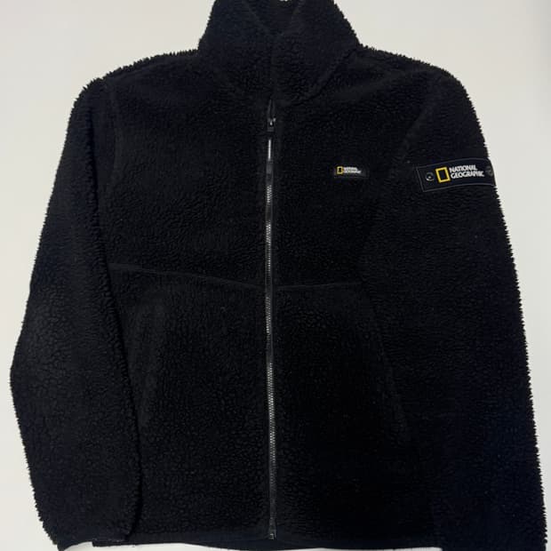 내셔널지오그래픽 뽀글이 와팬 플리스 자켓 L ~ XL 블랙