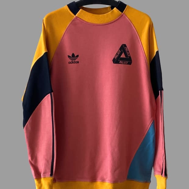 16SS Palace x Adidas Stripe Crewneck 팔라스