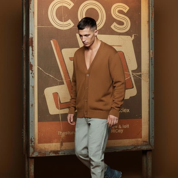 (새상품)100.COS 헤비울 가디건