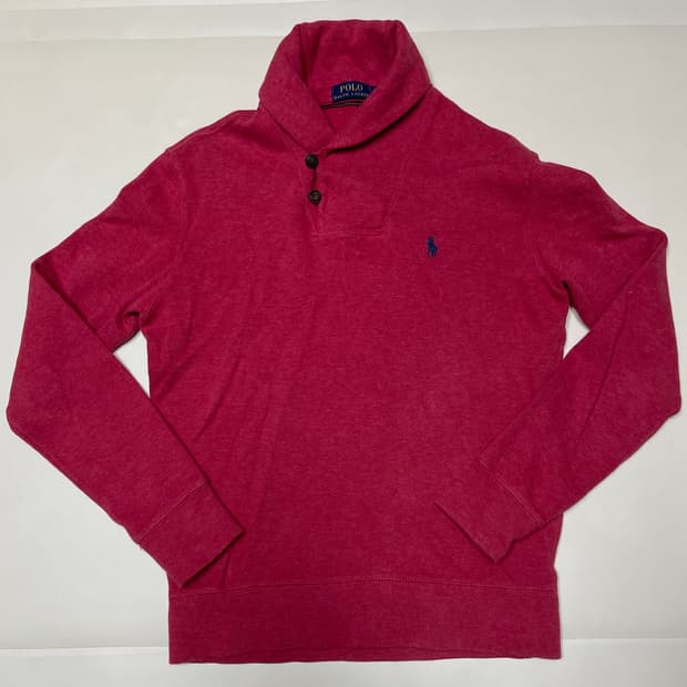  랄프 로렌 숄카라 코튼 니트/스웻셔츠